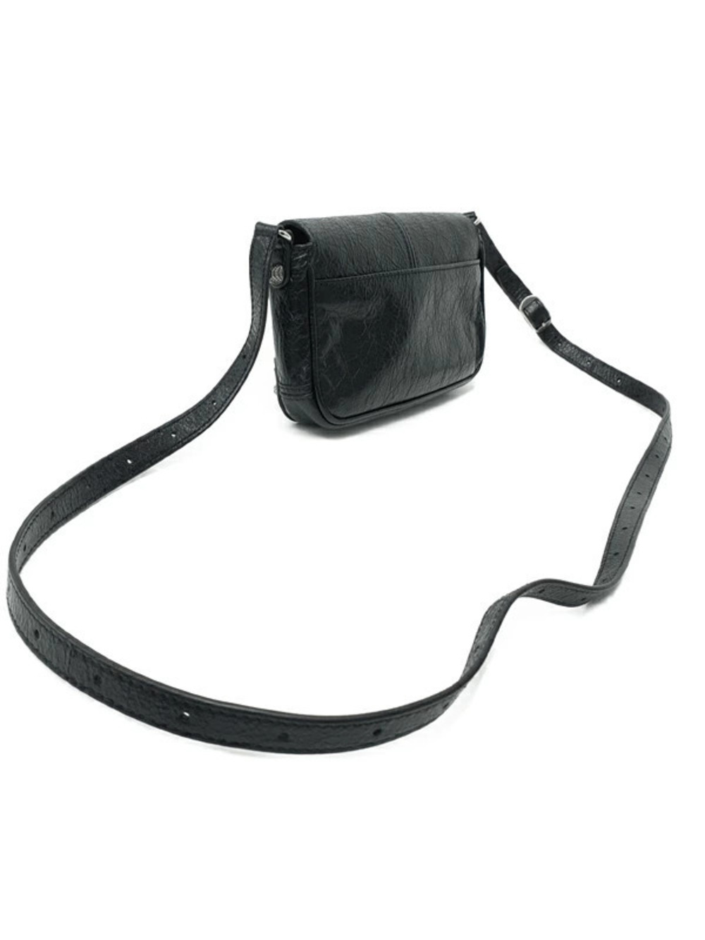 Balenciaga Shoulder Flap Bag Cagole Le Black